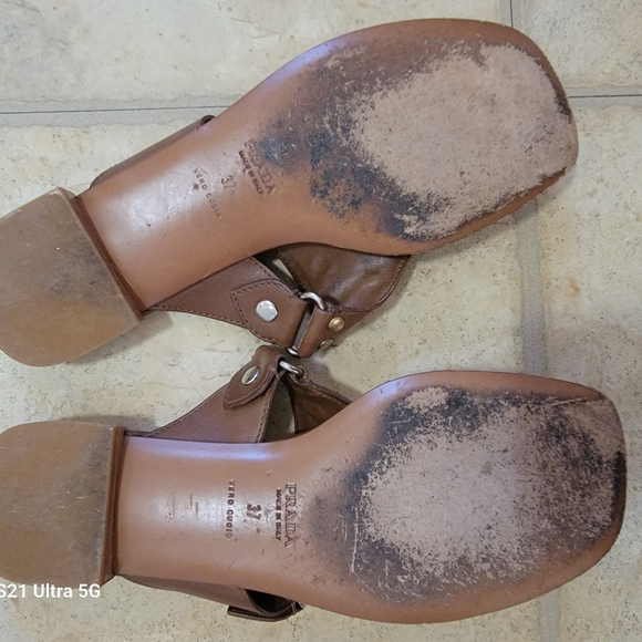 Genuine Prada Studded Sandals - Picture 4 of 6